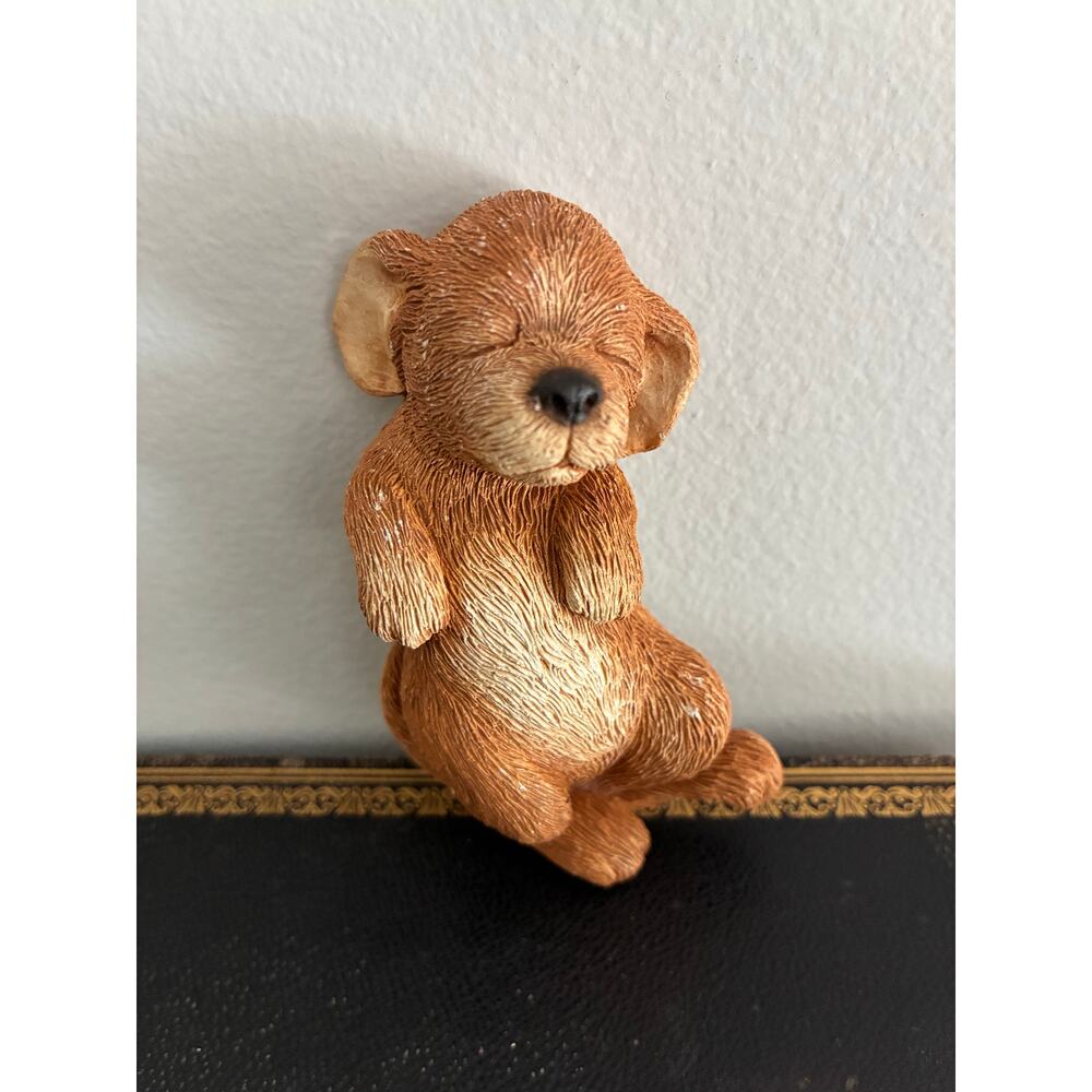Vintage Signed 1986 Sandicast Lil’ Snoozers Dog Figurine S16 "Dreamer", Brue